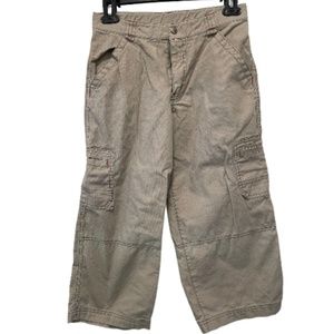 Gymboree Khaki cargo Pants with Adjustable Elastic Waistband Size 7H